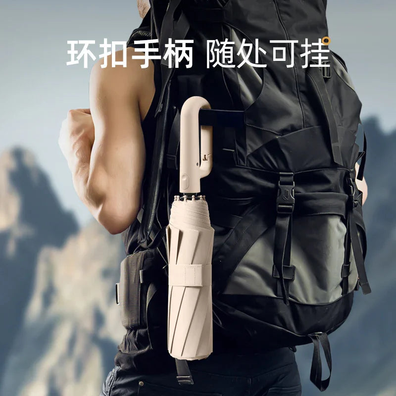 【nippomall ™ 】バックルとUVカット機能を備えた自動開閉傘