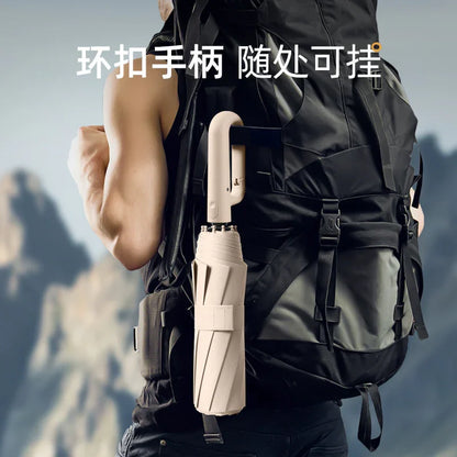 【nippomall ™ 】バックルとUVカット機能を備えた自動開閉傘