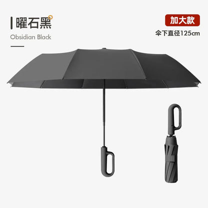 【nippomall ™ 】バックルとUVカット機能を備えた自動開閉傘