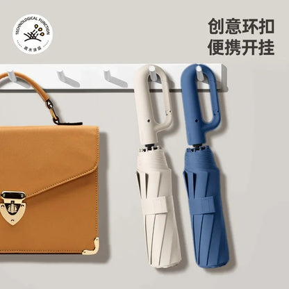 【nippomall ™ 】バックルとUVカット機能を備えた自動開閉傘