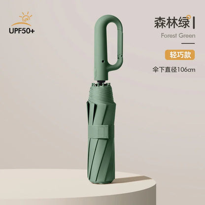 【nippomall ™ 】バックルとUVカット機能を備えた自動開閉傘